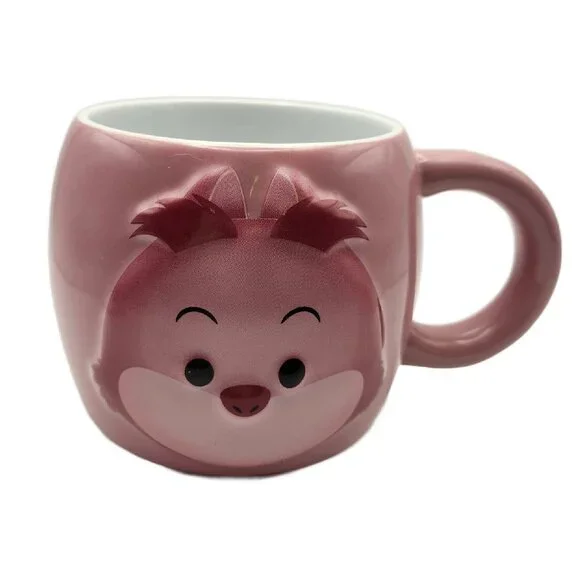 DISNEY TSUM TSUM CHESHIRE CAT 3D COFFEE CUP MUG ALICE IN WONDERLAND - Picture 1 of 9